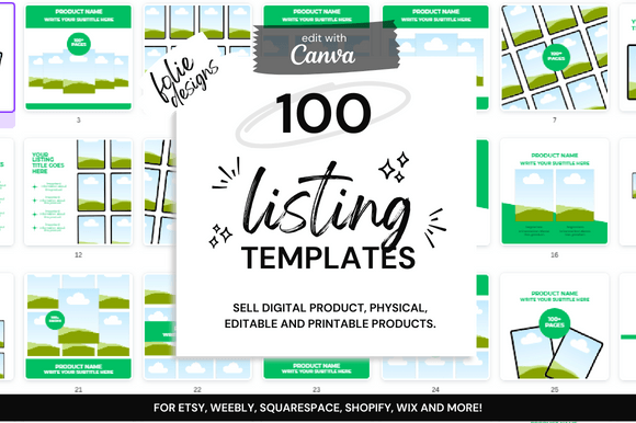 100 Etsy Digital Shop Templates for a Cohesive Brand