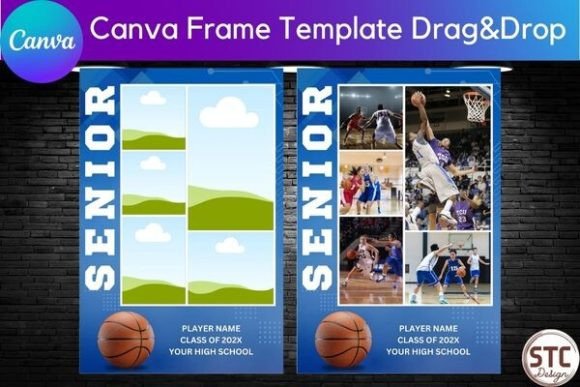 Basketball Poster Senior Canva Template: Create Lasting Memories