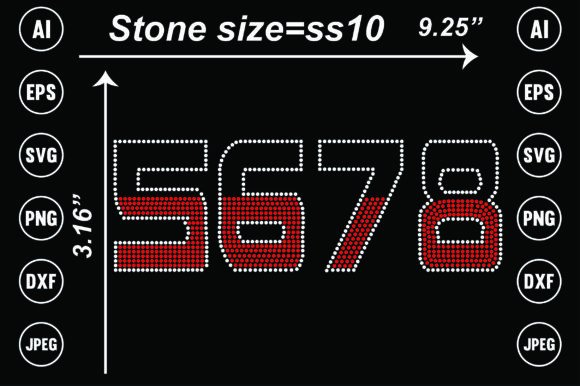 Bring Your Projects to Life with Number Rhinestone Templates