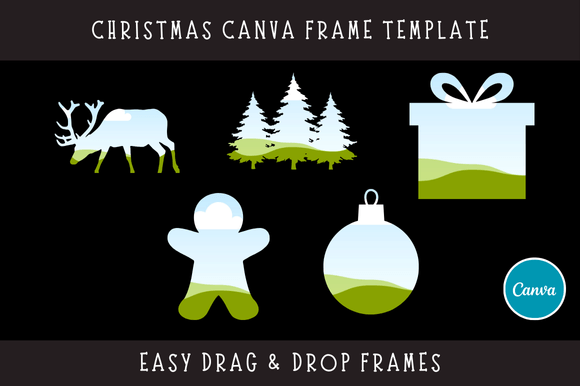 Christmas Canva Frame Template: Instant Festive Designs