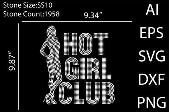 Hot Girl Club Rhinestone Templates: Sparkle for Your Brand