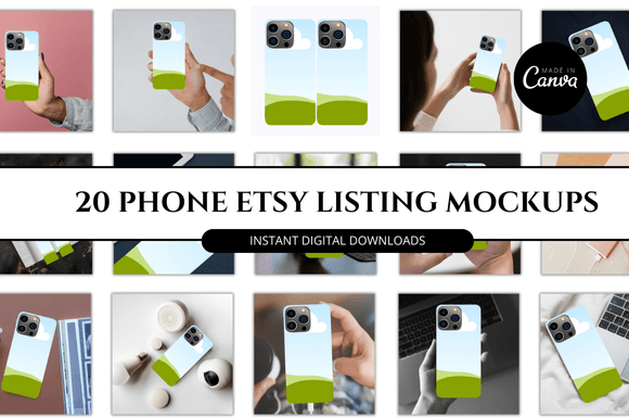 Mastering Etsy Listings with Phone Etsy Canva Mockup Templates