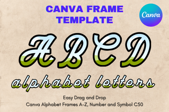 Unleashing Creative Freedom with Canva Letters Frame Alphabet Template_50