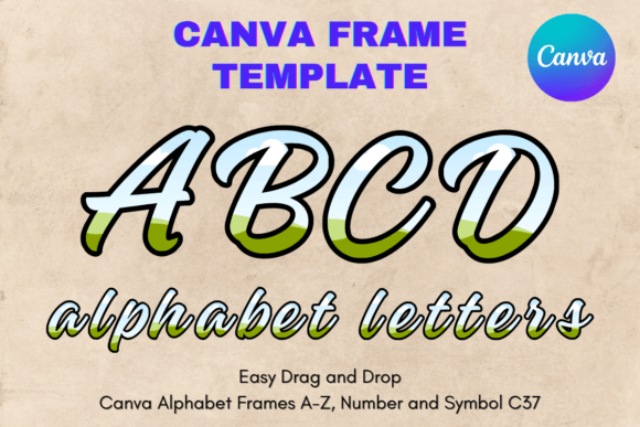 Unlocking Versatile Typography with Canva Letters Frame Alphabet Template_37