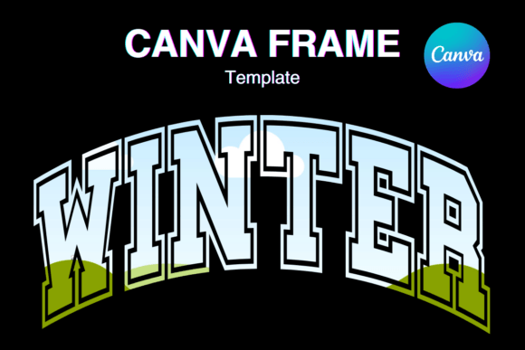 Winter Varsity_55: Your Go-To Canva Frame Template