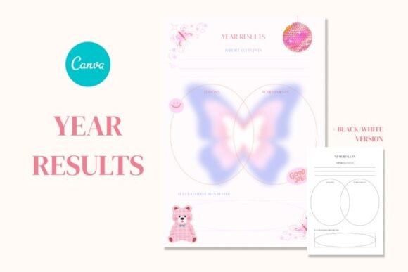 Year Results Planner | Canva Planner: Your Instant Design Toolkit